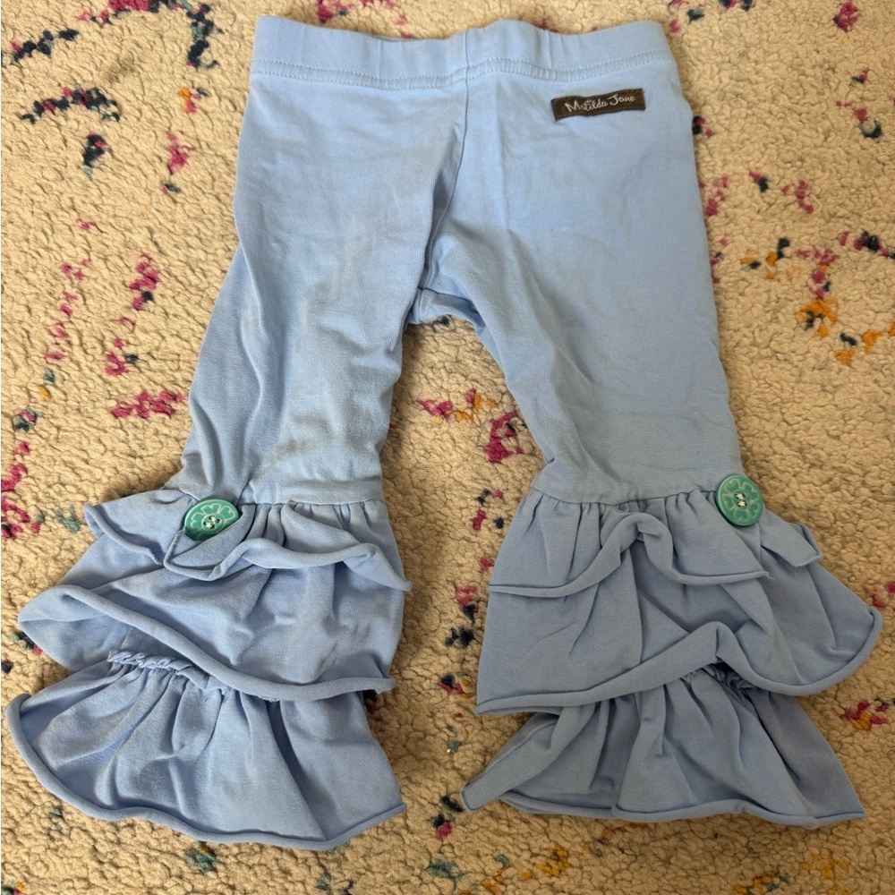 Matilda Jane Blue Ruffle Leggings